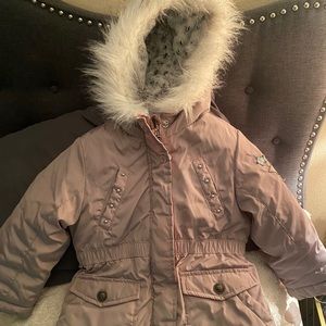 Jessica Simpson winter coat with fur hood size 5/6
